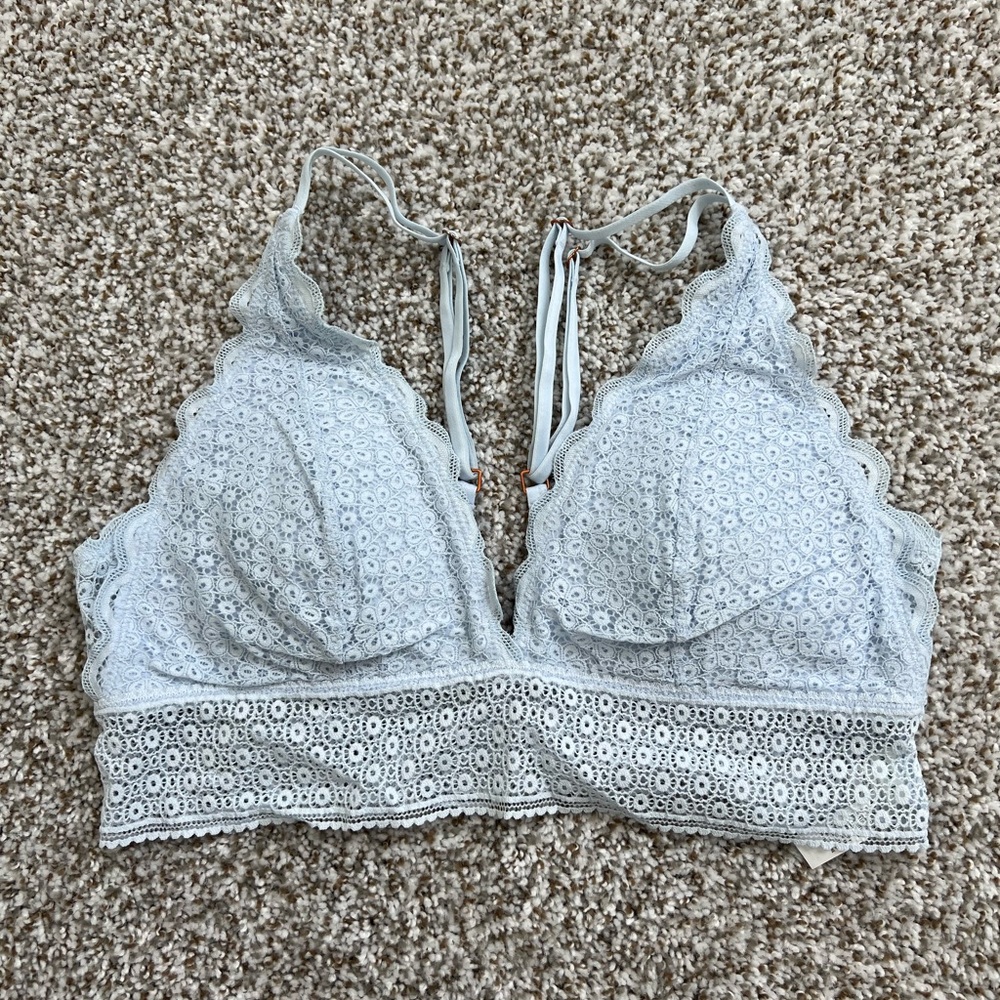 Lace Bralette in Light Blue
